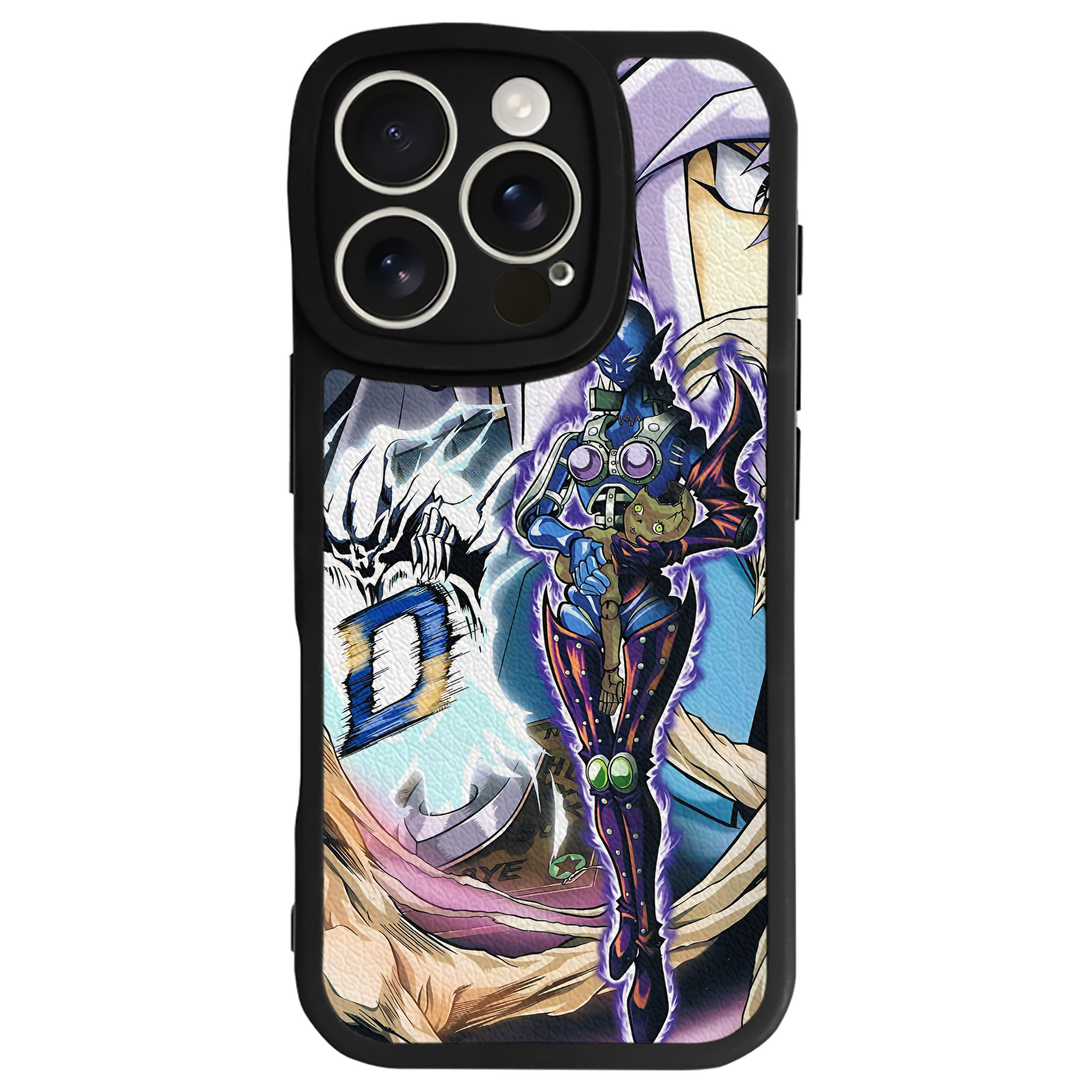 （画像用） 遊☆戯☆王 Yu-Gi-Oh! 【iPhone 16シリーズ対応】シリコンスマホケース（レザー調） 材質：シリコン
